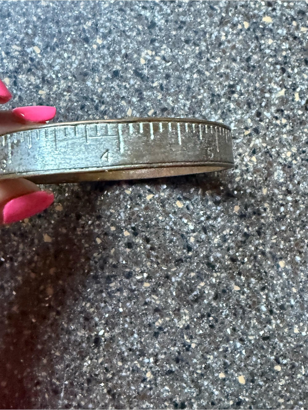 Vintage Antique Metal Tape Measure   Bracelet - Silver Finish
